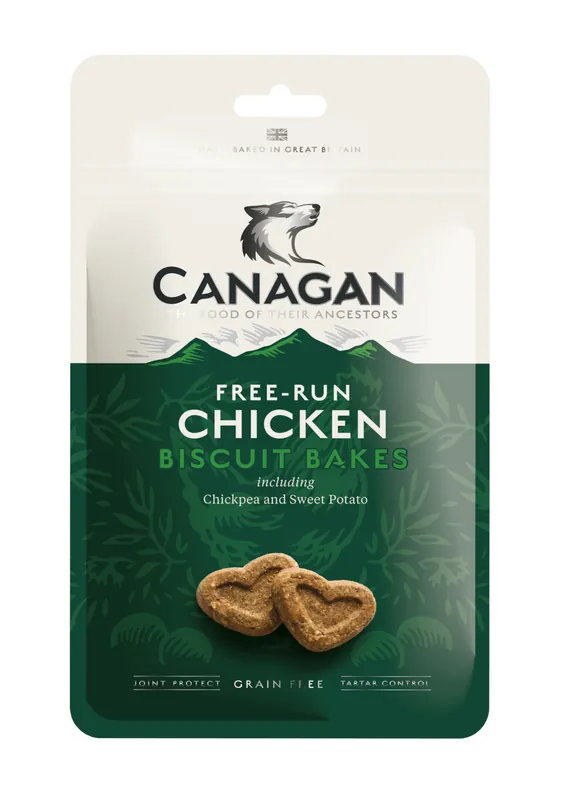 Sparpaket 2 x 150 g Canagan Free-Run Chicken Biscuit Bakes Hunde Snack Begrenztes Angebot