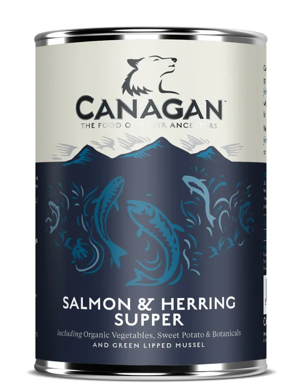 Jetzt Bestellen Sparpaket 24 x 400 g Canagan Salmon & Herring Supper Hunde Nassfutter