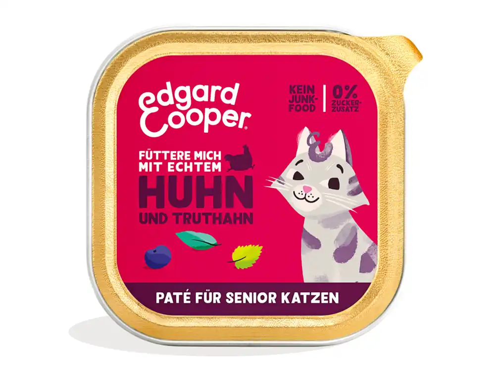 Edgard & Cooper Senior Paté Truthahn und Huhn 85 g Solange Der Vorrat Reicht