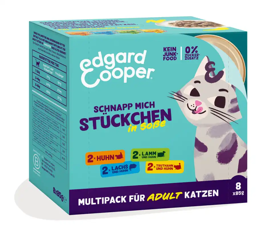 Edgard & Cooper Adult Chunks Multipack 85 g 8 Stück Meistverkauft