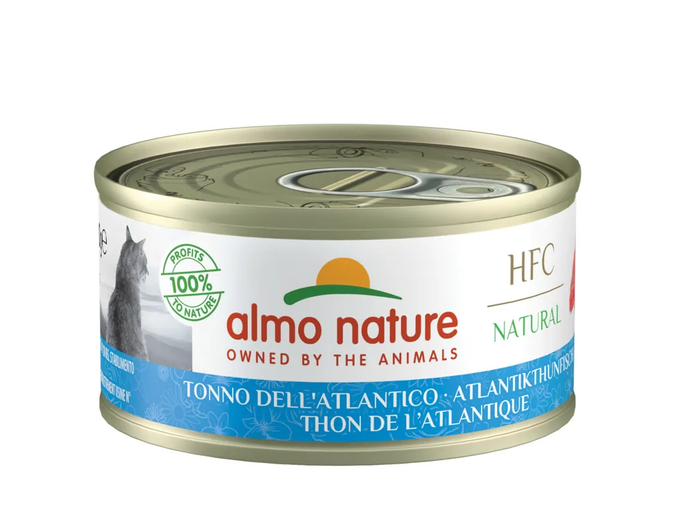 Top-Seller Sparpaket 24 x 70 g Almo Nature HFC Natural Atlantikthunfisch Katzen Nassfutter