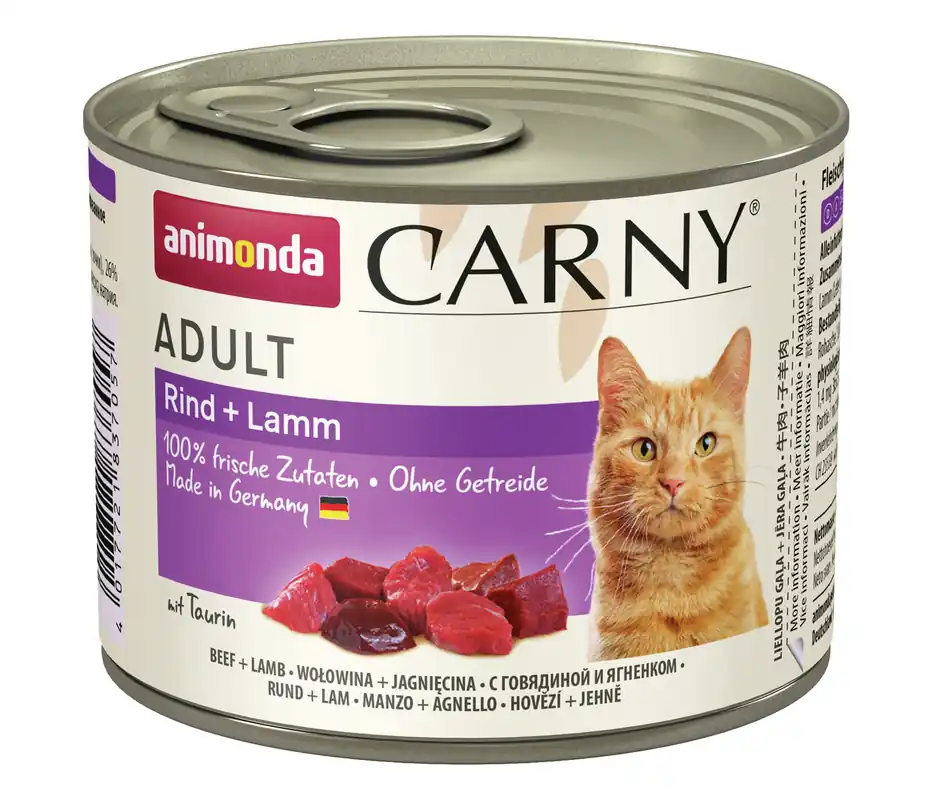 Direkt Vom Hersteller Sparpaket 24 x 200 g Animonda Carny Adult Rind + Lamm Katzen Nassfutter