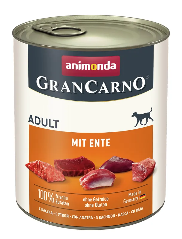 Bestpreis Sparpaket 24 x 800 g Animonda Gran Carno Adult mit Ente Hunde Nassfutter