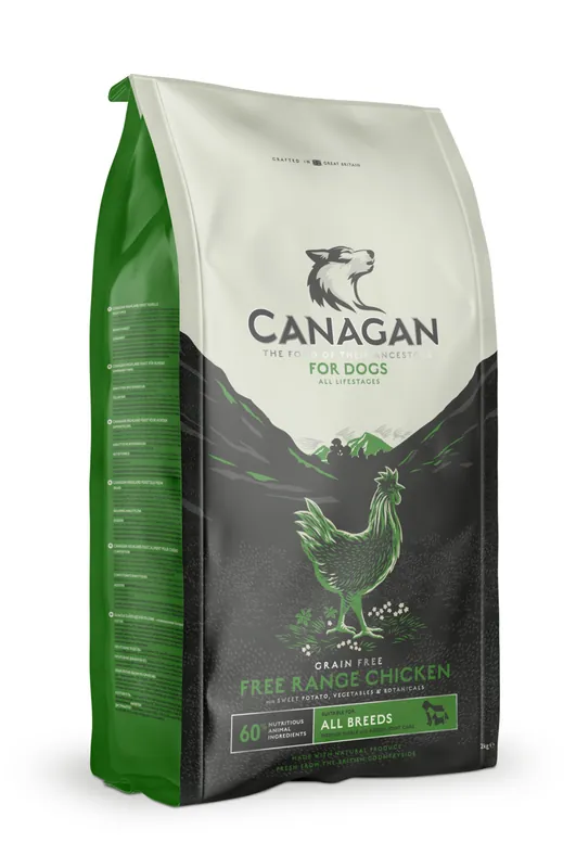 Sparpaket 2 x 2 kg Canagan Free Range Chicken All Breeds Hunde Trockenfutter Bestpreis