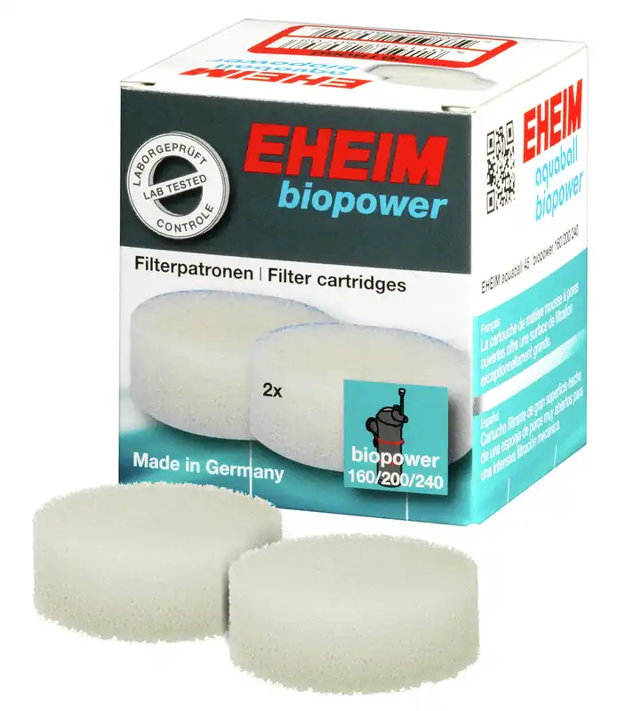 Sparpaket 2 x Eheim Filterpatronen für aquaball & biopower 2206 Aquarium Filtermedium Aktuell