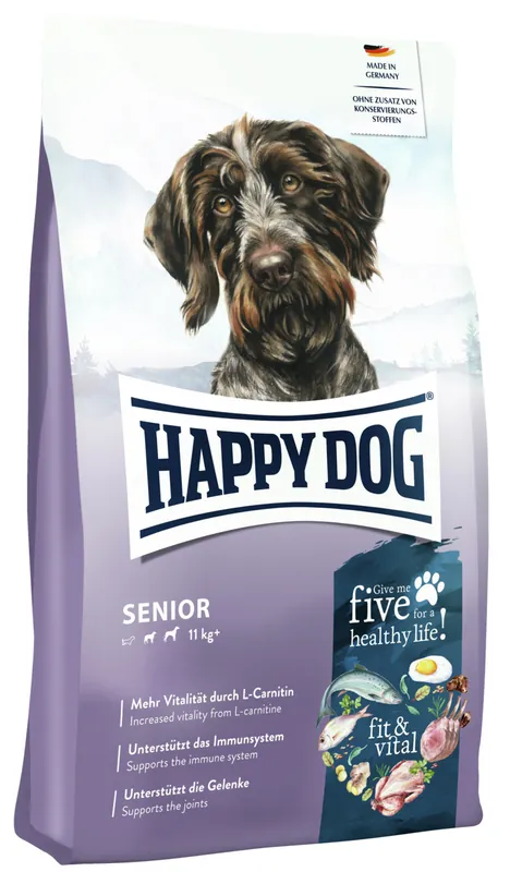 Sparpaket 2 x 4 kg Happy Dog fit & vital Senior Hunde Trockenfutter Nur Heute