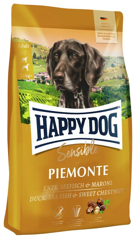 Top-Angebot Sparpaket 2 x 4 kg Happy Dog Sensible Piemonte Ente, Seefisch & Maroni Hunde Trockenfutter