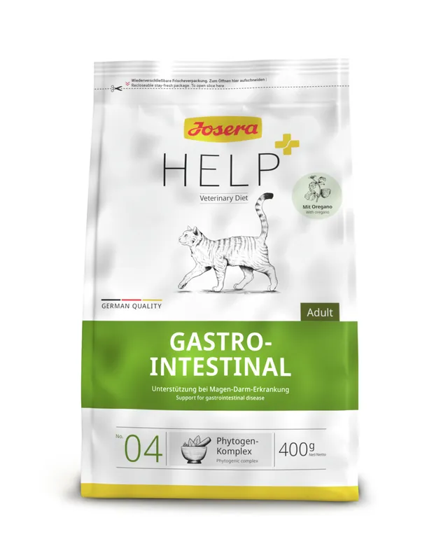Sparpaket 2 x 400 g Josera Help Gastrointestinal Katzen Trockenfutter Mega-Angebot