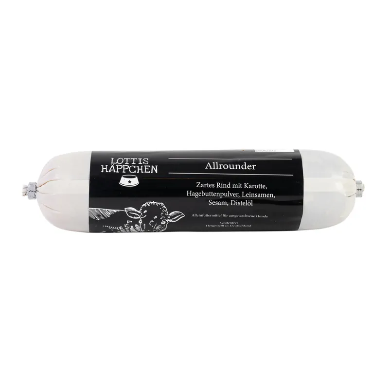 Sparpaket 6 x 400 g Lottis Häppchen Allrounder Hunde Nassfutter Preis Gesenkt