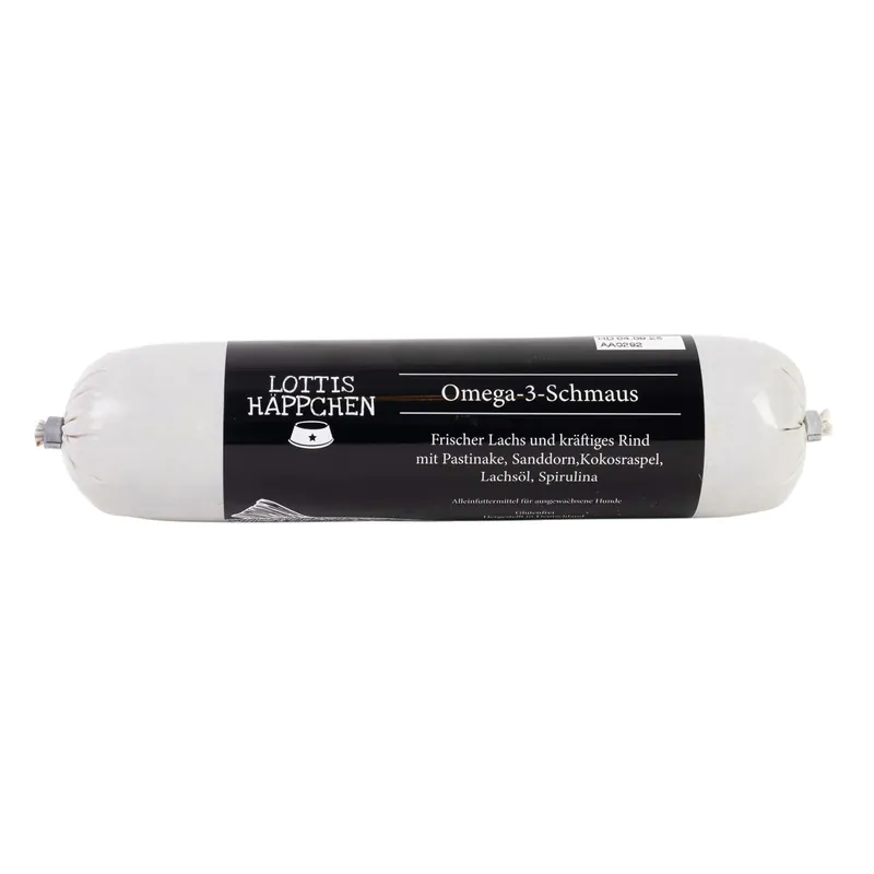 Wochenendangebot Sparpaket 24 x 400 g Lottis Häppchen Omega-3 Schmaus Hunde Nassfutter