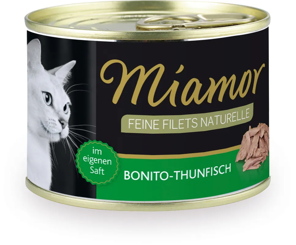 Online Kaufen Sparpaket 24 x 156 g Miamor Feine Filets Naturell Bonito-Thunfisch Katzen Nassfutter