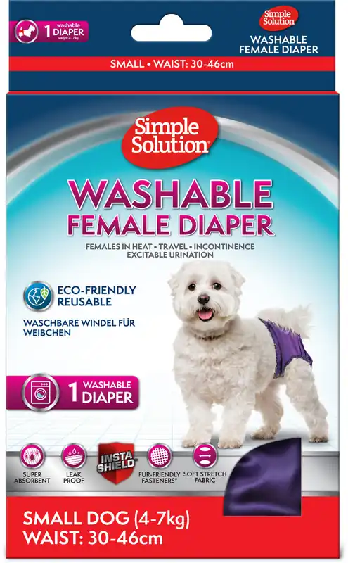 Neu Im Sortiment Sparpaket 2 x Simple Solution waschbare Windel Hunde Hygiene Inkontinenz S