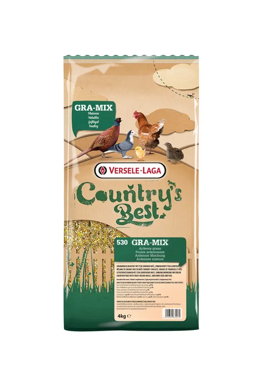 Sparpaket 2 x 4 kg Versele-Laga Country's Best Gra-Mix Ardenner Mischung Geflügel Hauptfutter Preiswert