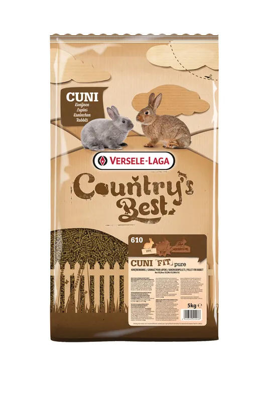 Sparpaket 2 x 5 kg Versele-Laga Country's Best Cuni Fit pure Kaninchen Hauptfutter Sichere Zahlung