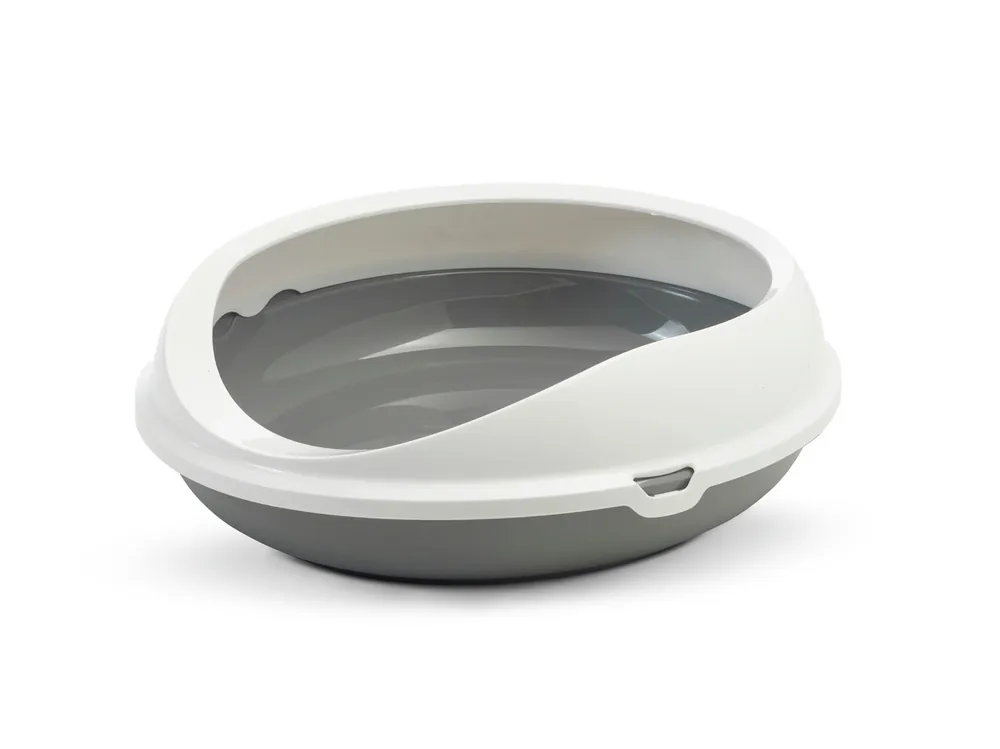 Bestseller SAVIC Designtoilette Figaro weiß/grau Katzentoiletten