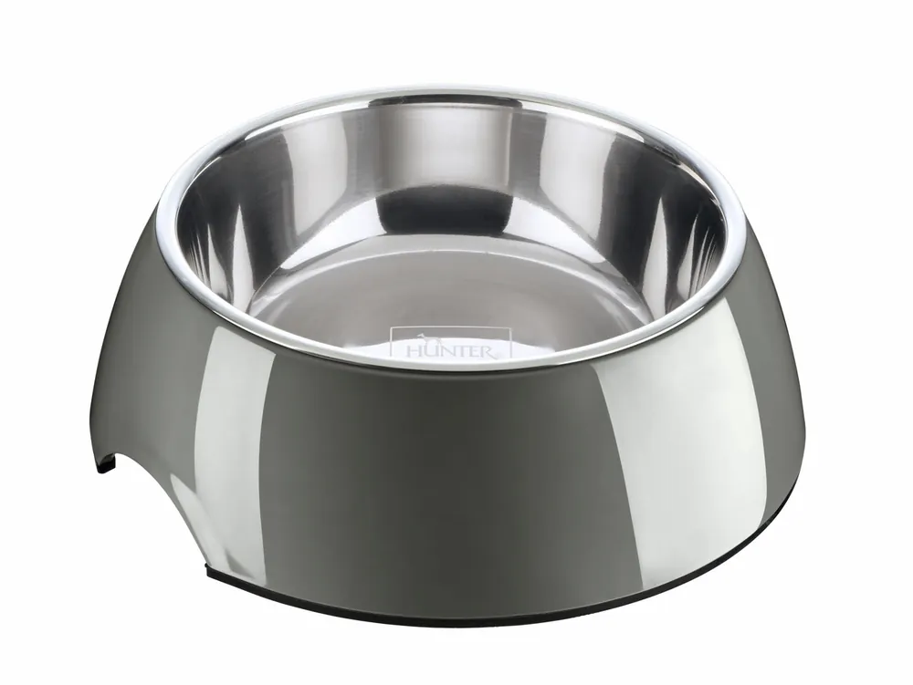 HUNTER Melamin-Napf 350ml grau Hundenapf Garantierte Lieferung