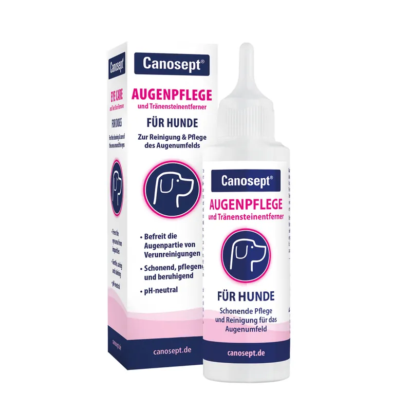 Canosept Augenpflege 120ml für Hunde Neue Kollektion