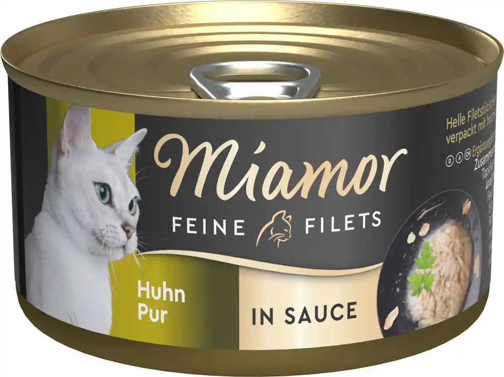 Ausverkauf Miamor Feine Filets Huhn Pur in Sauce 85 Gramm Katzennassfutter