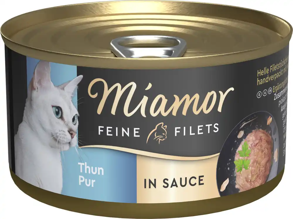 Miamor Feine Filets Thunfisch Pur in Sauce 85 Gramm Katzennassfutter Jetzt Kaufen