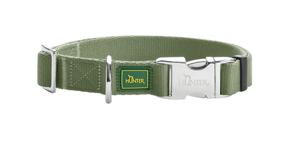 Preiswert HUNTER Halsband Inari Medium 30 - 45 Centimeter lindgrün Hundehalsband