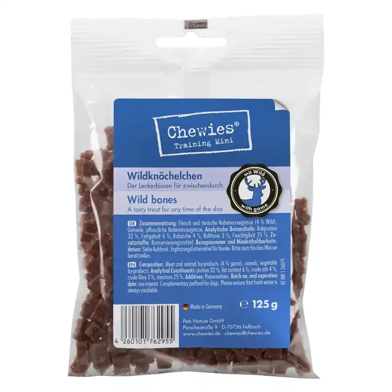 Chewies Goodies Mini Wild 125 g Solange Der Vorrat Reicht