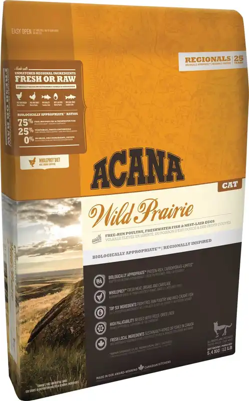ACANA Regionals Wild Prairie 1,8kg Katzentrockenfutter Preisreduziert