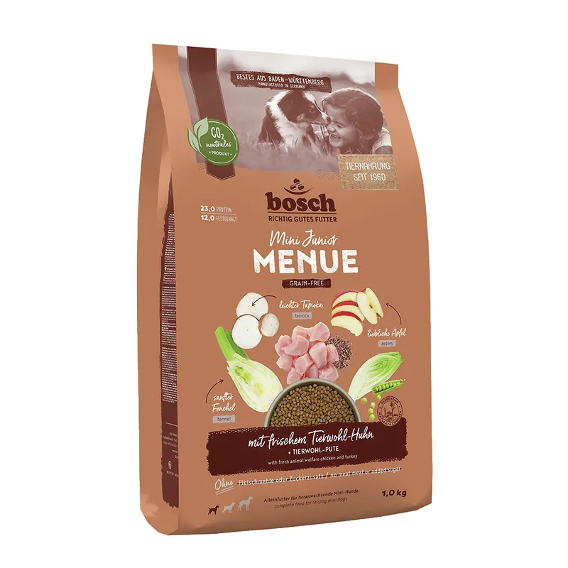 BOSCH MENUE Mini Junior Huhn getreidefrei 1 kg Begrenztes Angebot