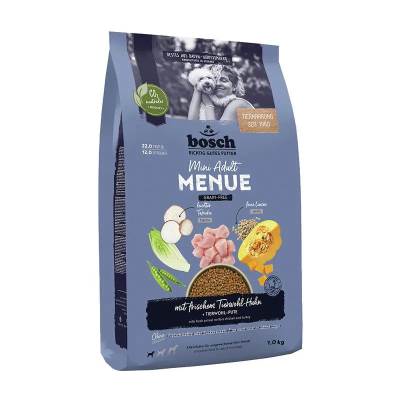 BOSCH MENUE Mini Adult Huhn getreidefrei 1 kg Jetzt Kaufen