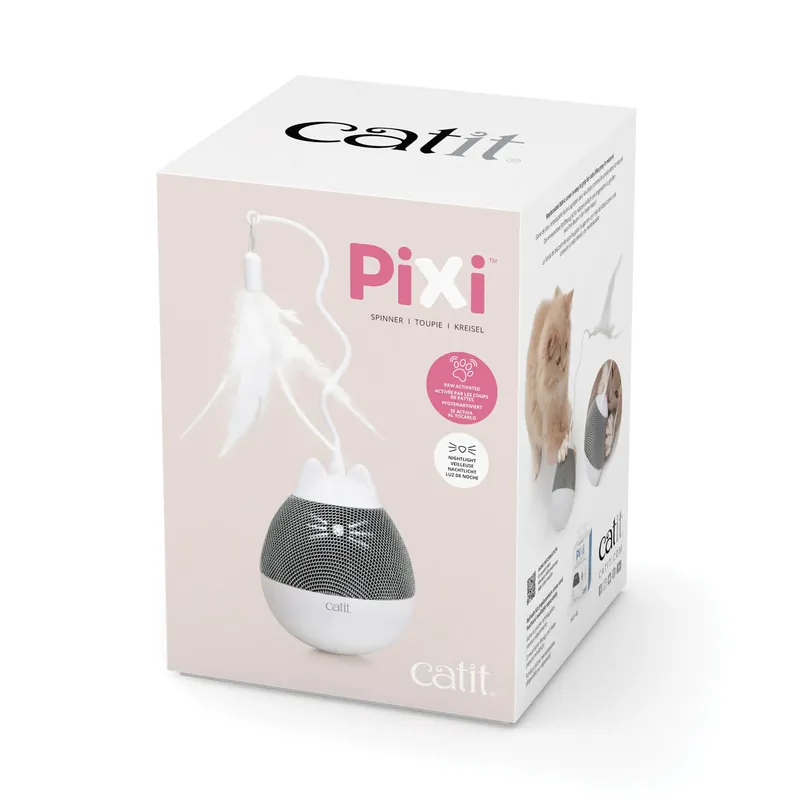 catit Pixi Kreisel weiß/grau Katzenspielzeug Must-Have