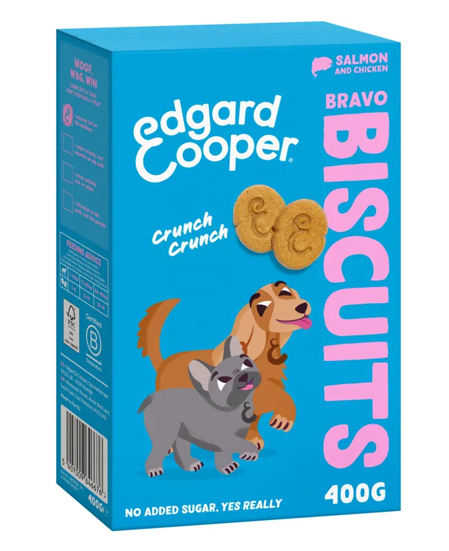 Edgard & Cooper BISCUITS Lachs und Huhn 400 g Ausverkauf