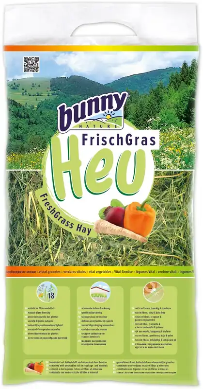 Bunny Frischgras-Heu Vital-Gemüse 500g Kleintierfutter Meistverkauft