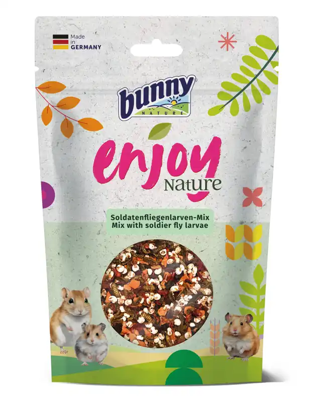 Markenware Bunny EnjoyNature Soldatenfliegenlarven-Mix 90 g