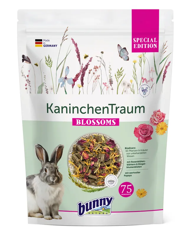 Markenprodukt Bunny KaninchenTraum Special Edition BLOSSOMS 1,5 kg
