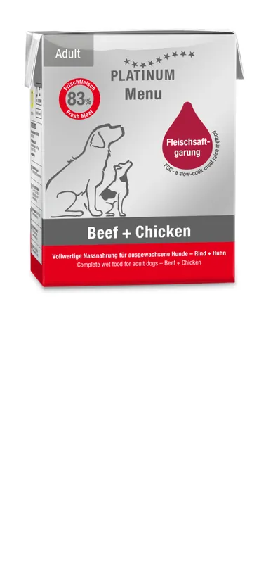 Preiswert PLATINUM Menu Adult Beef+Chicken 375 g