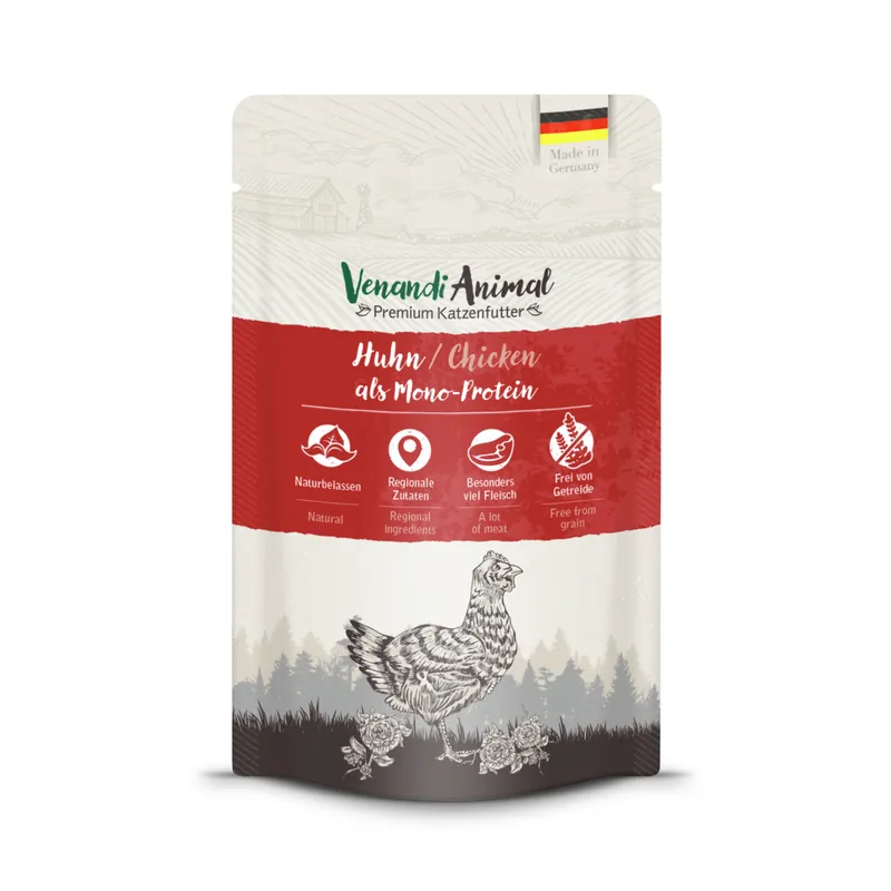 Schneller Versand Venandi Animal Huhn MonoProtein 125 g