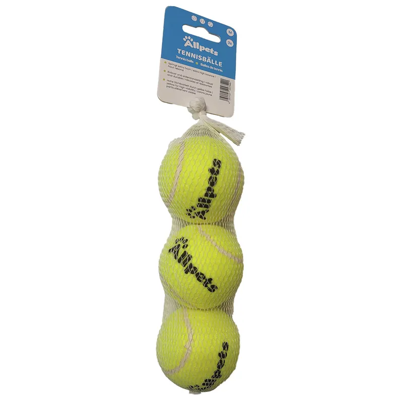 Ausverkauf Allpets Tennisball M: Ø 6cm - 3 Stück