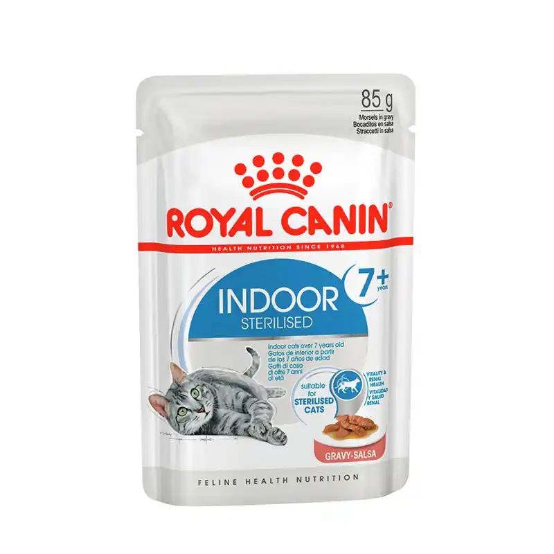 ROYAL CANIN Indoor 7+ in Soße 85g Nur Für Kurze Zeit