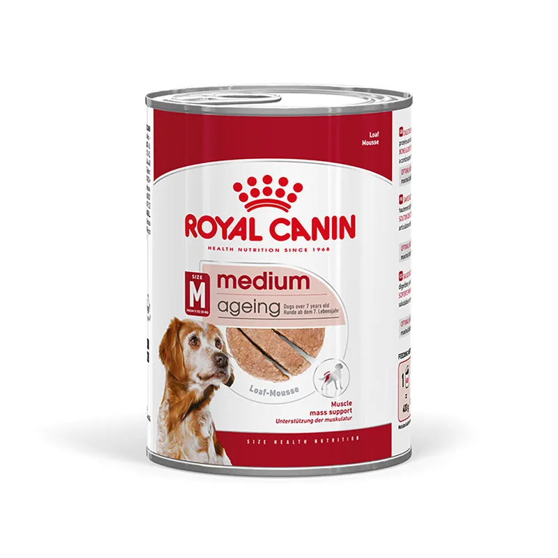 Neu Im Sortiment ROYAL CANIN Size Health Nutrition Medium Ageing Loaf Can 410 g