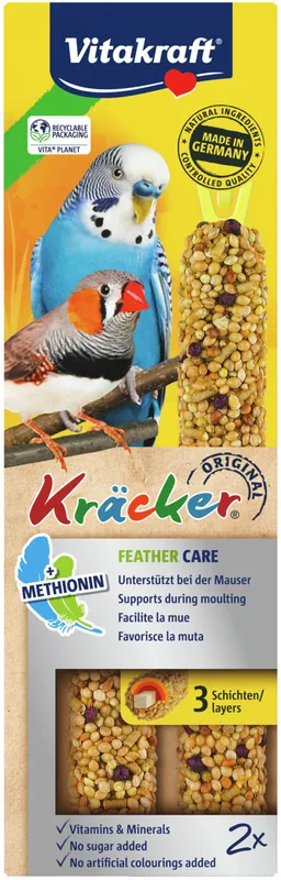 Neuheit Vitakraft Kräcker® Feather Care Sittiche 2 Stück