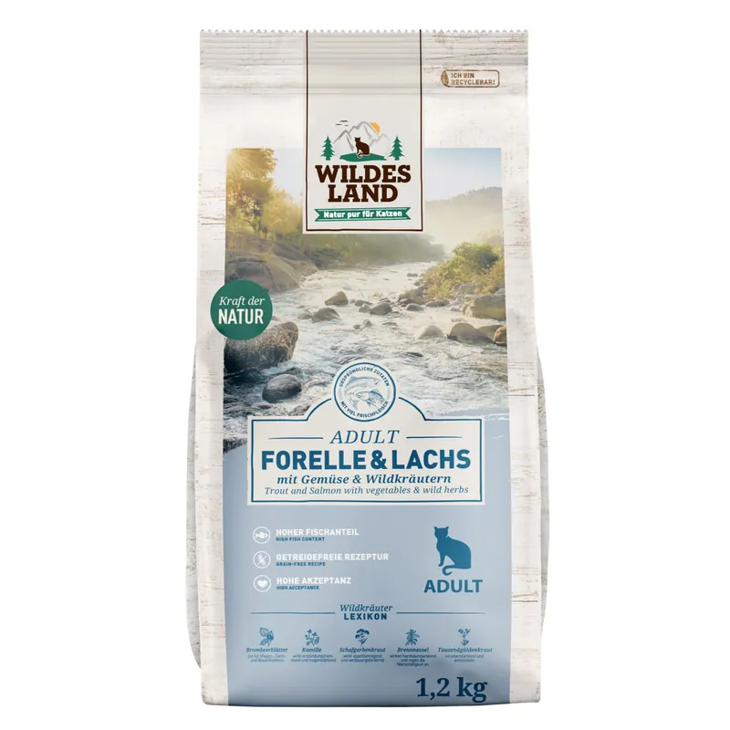 WILDES LAND Forelle+Lachs 1,2 kg Schneller Versand