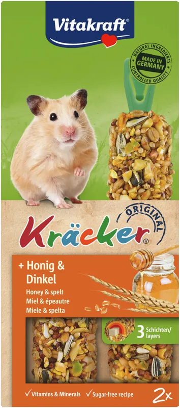 Finale Aktion Vitakraft Kräcker® Honig/Dinkel Hamster 2 Stück