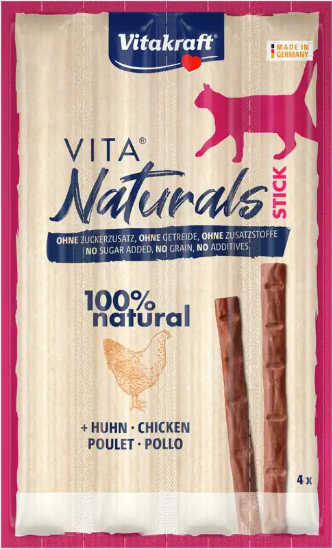 Letzte Chance Vitakraft Naturals Stick Hundhn 4 Stück