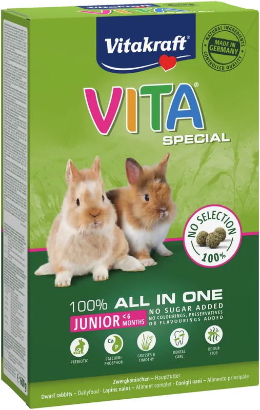 Finale Aktion Vitakraft VITA® Special Junior Zwergkaninchen 600 g
