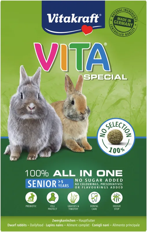 Markenprodukt Vitakraft VITA® Special Senior Zwergkaninchen 600 g