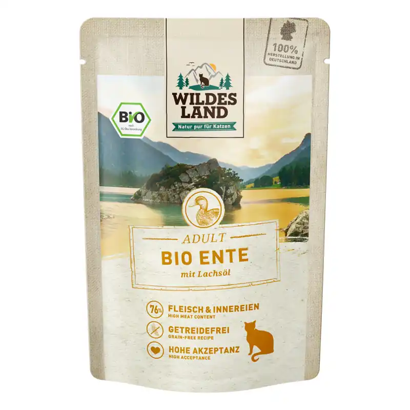 Top-Preis WILDES LAND Pouchbeutel BIO Ente PUR 85 g