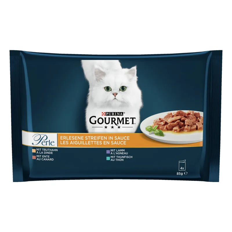 Heißes Angebot GOURMET Perle Truthahn/Thunfisch 4 x 85 g