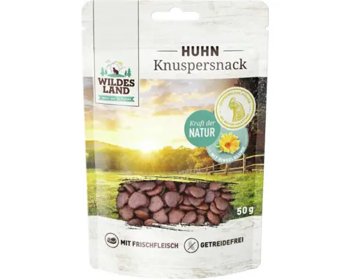 WILDES LAND Snack Knusper Huhn 50 g Nur Für Kurze Zeit