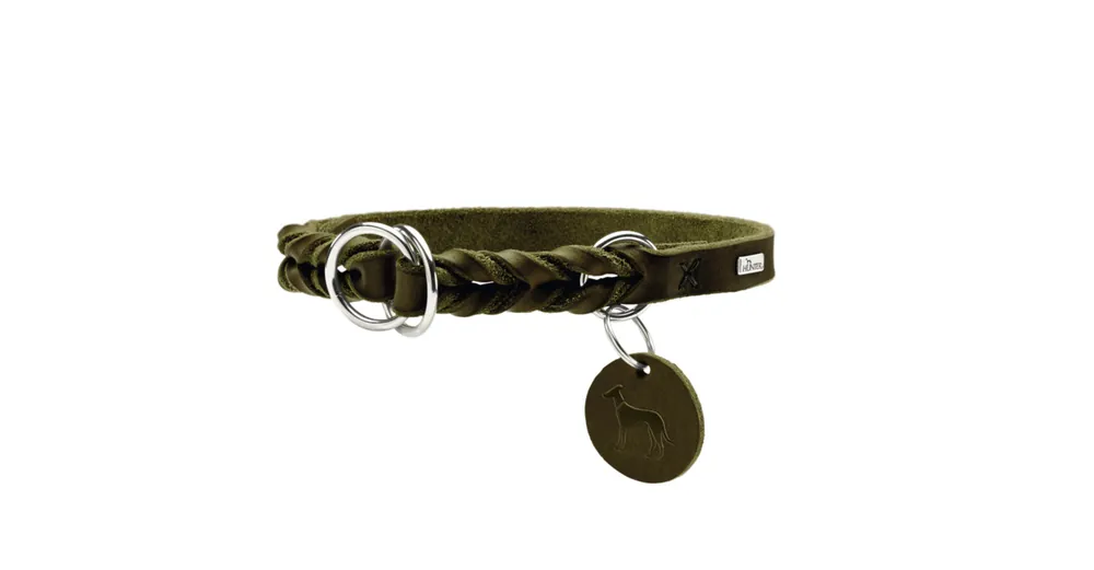 HUNTER Dressurhalsband Solid Education 45-50/M-L olive Beliebt