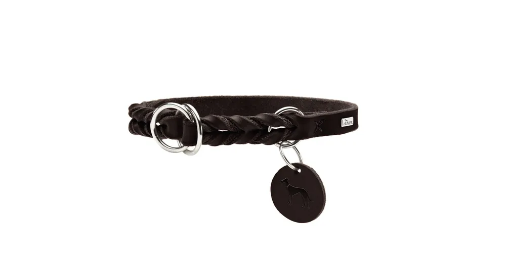 Günstig HUNTER Dressurhalsband Solid Education dunkelbraun 50