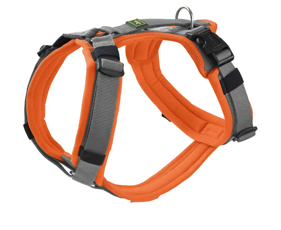 Top-Angebot HUNTER Geschirr Maldon Up 60-91/M-L orange/grau